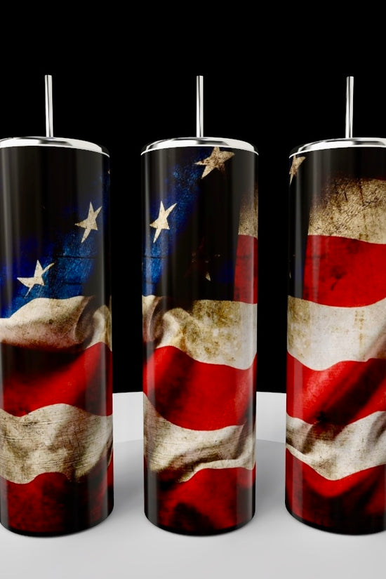 American Flag 20oz Skinny Tumbler