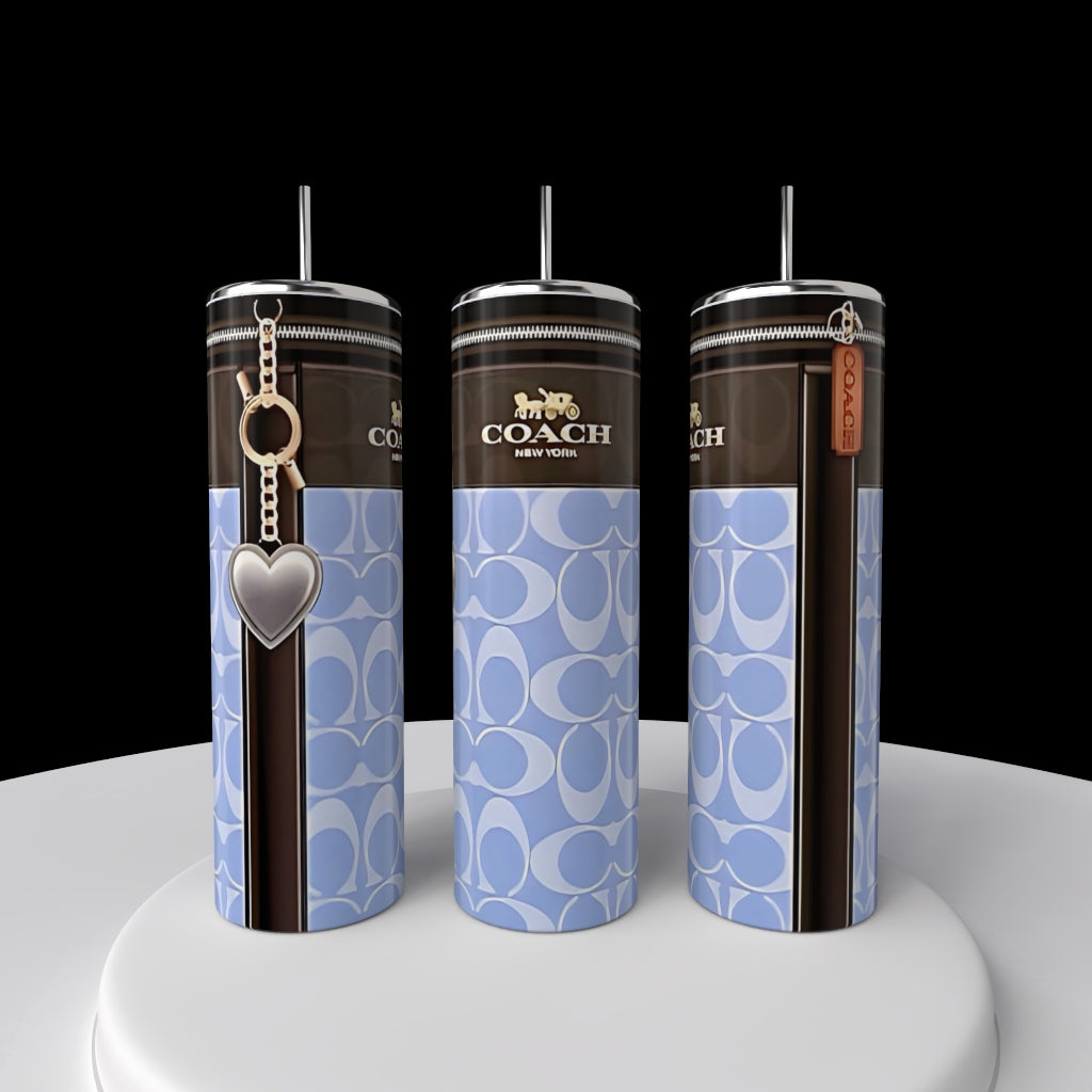 Coach Periwinkle 20oz Skinny Tumbler