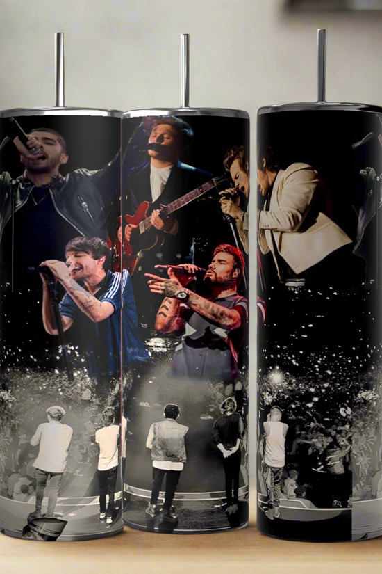 One Direction Collage 20oz Stainless Steel Tumbler