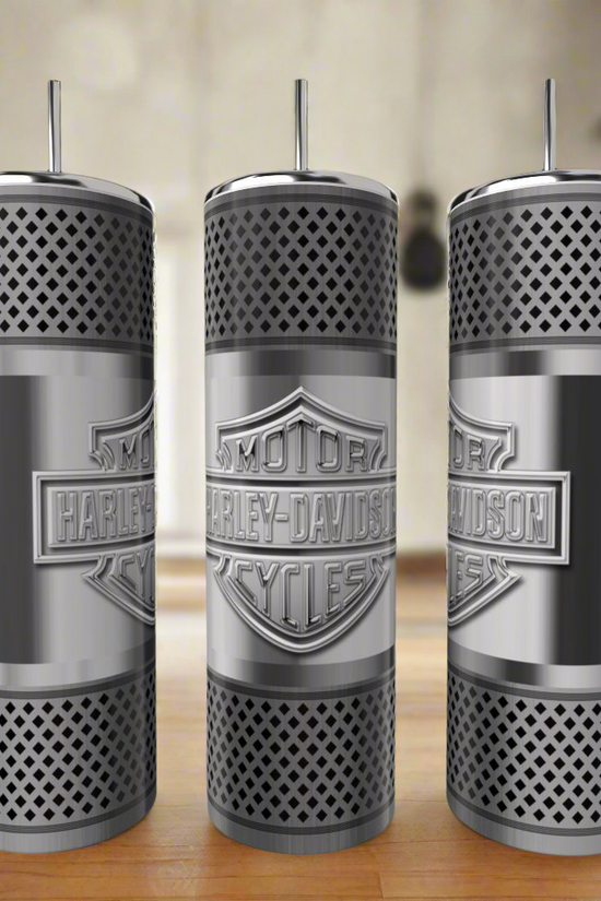 Car Enthusiast Silver Stainless Steel 20oz Tumbler