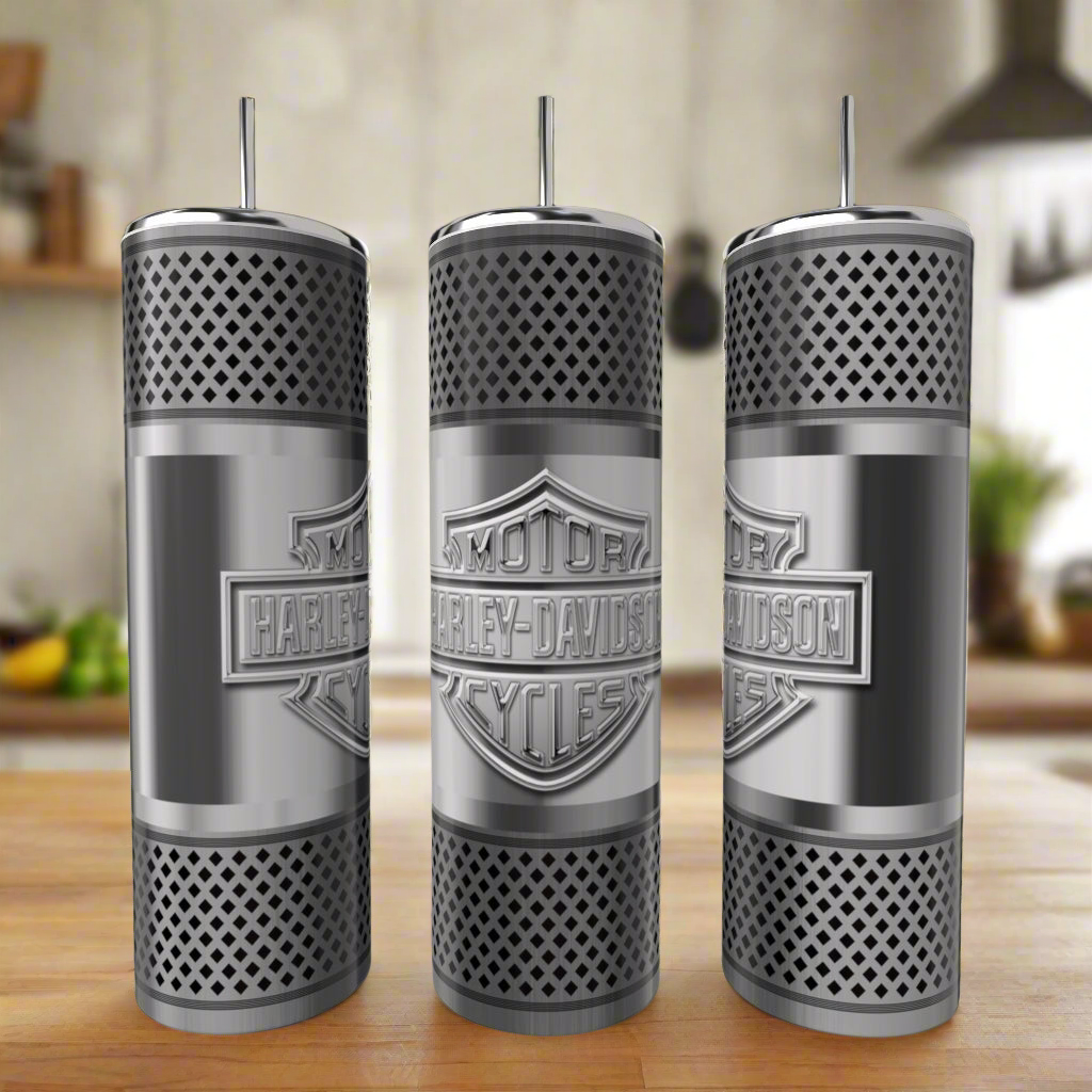 Car Enthusiast Silver Stainless Steel 20oz Tumbler