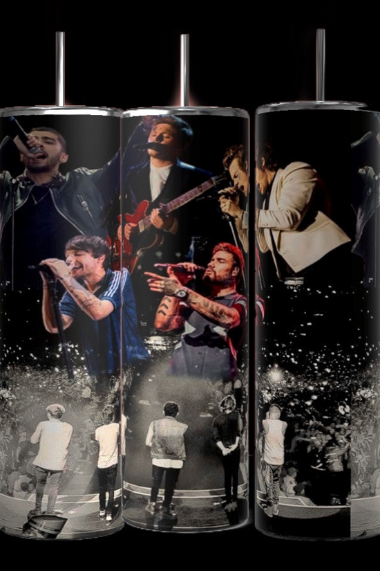 One Direction Collage 20oz Stainless Steel Tumbler