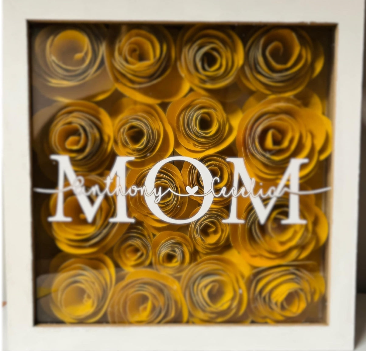 Mom 10x10 Flower Shadow Box