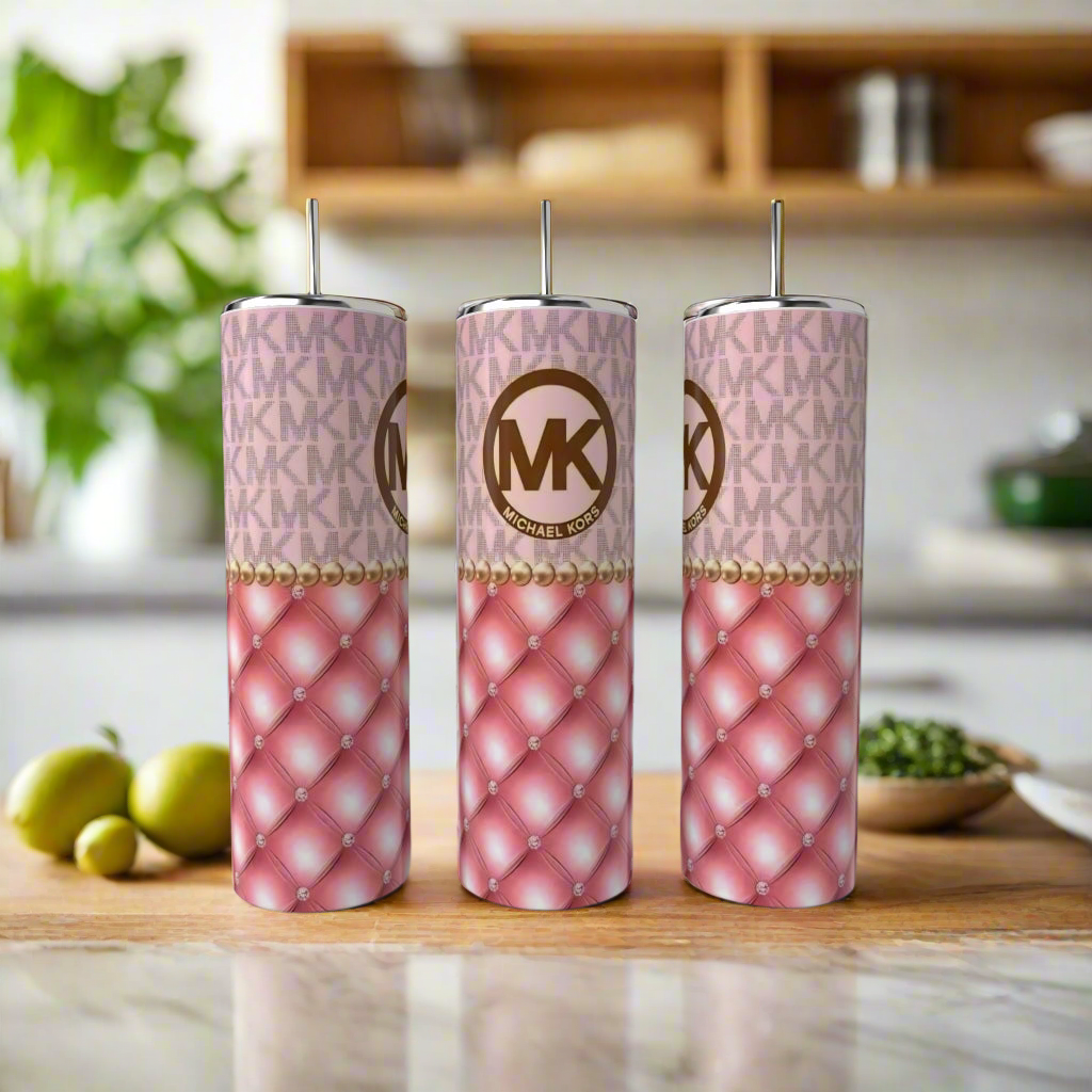 MK Pink| Gold 20oz Tumbler