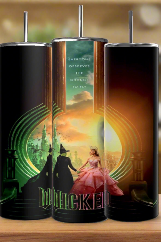 Kreative Kreationz offers a set of three stainless steel 20oz Tumblers, each with a 