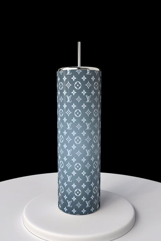 LV Icy Blue Ombre 20oz Skinny Tumbler