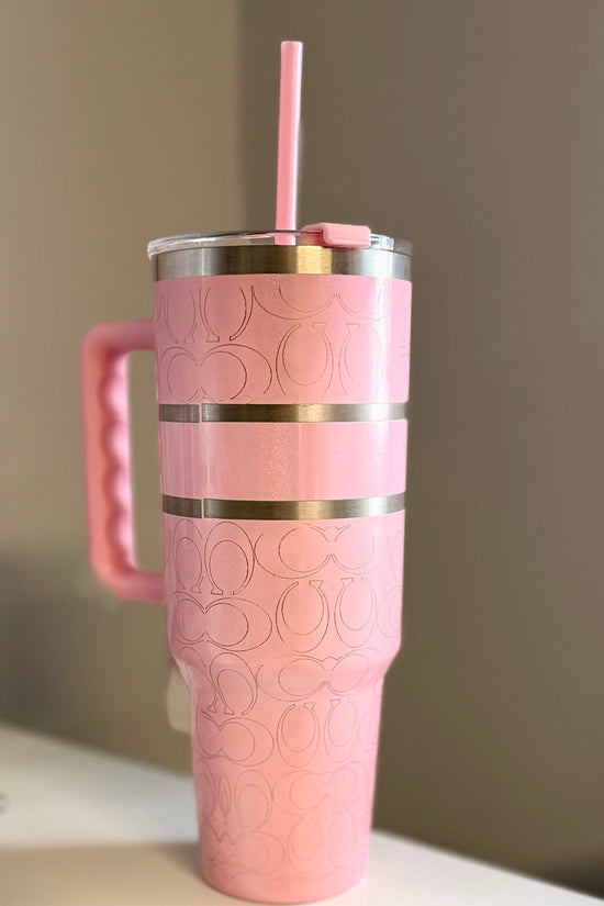 Coach Pink 40oz Engraved Tumbler