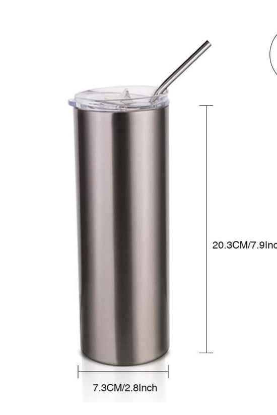 Chanel Silver Stainless Steel 20oz Tumbler