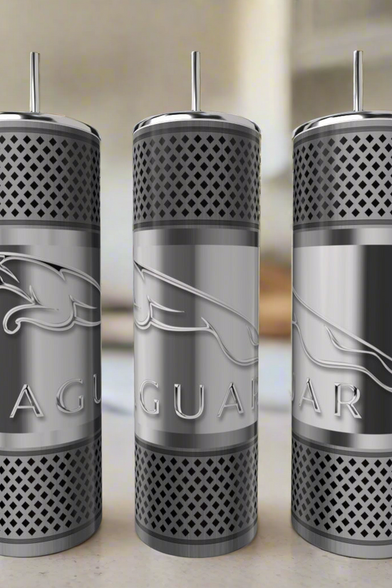 Car Enthusiast Silver Stainless Steel 20oz Tumbler