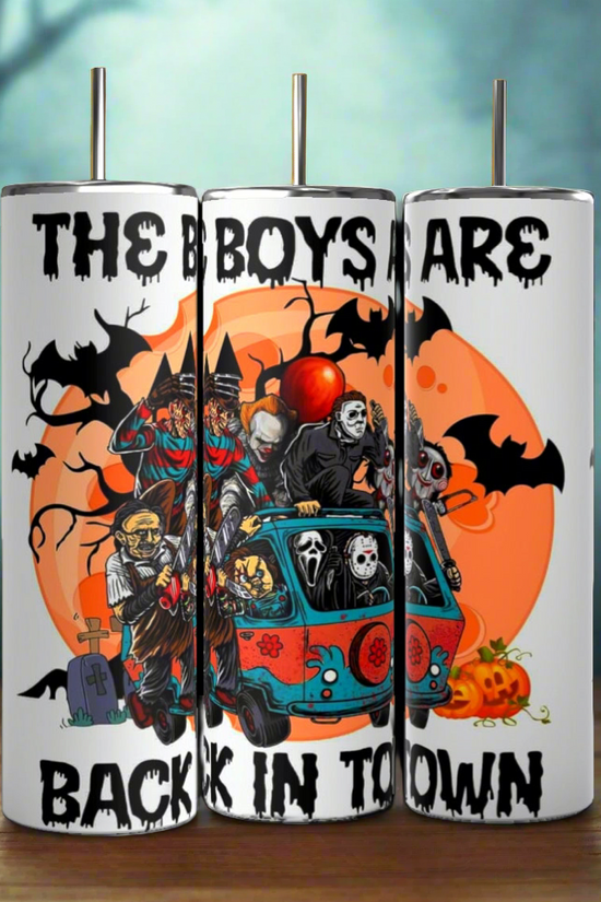 Boys Are Back In Town | Halloween| 20oz Tumbler