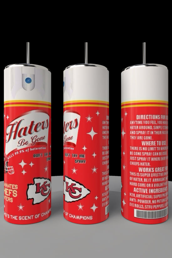 Chiefs Haters 20oz Skinny Tumbler