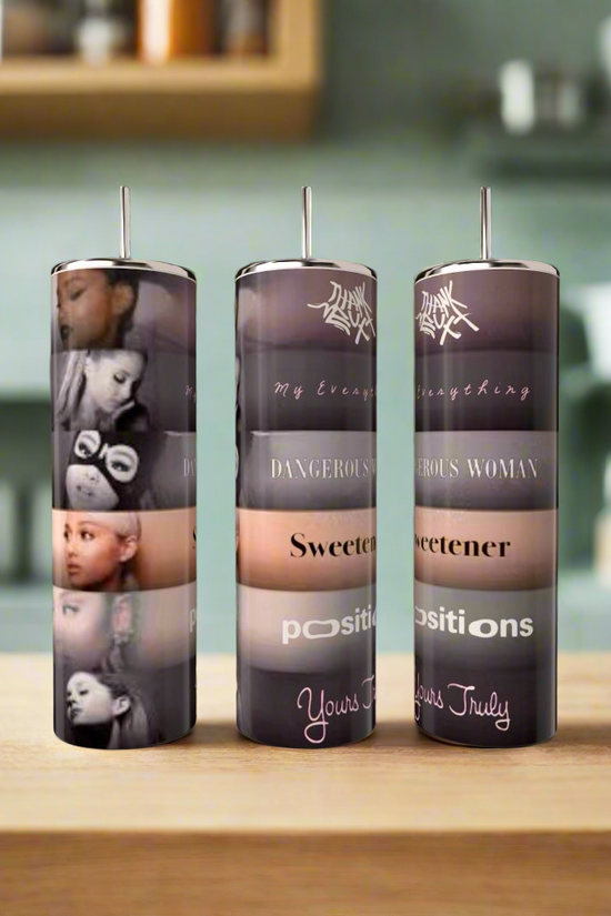 Ariana Grande Album Aesthetic with External Sunshine 20oz Tumbler