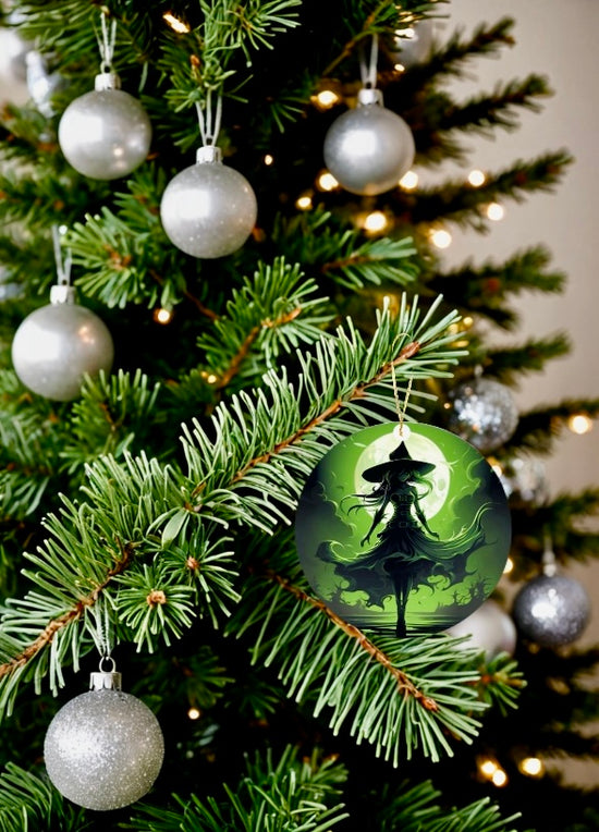Wicked Witch Glass Tree Ornament
