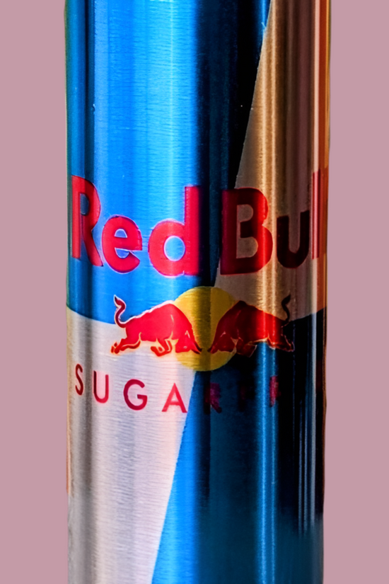 Sugar Free Red Bull Energy- Silver Stainless Steel 20oz Tumbler
