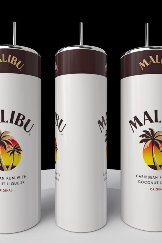 Malibu Double Sided 20oz Tumblers-add on Removable 3D Lid