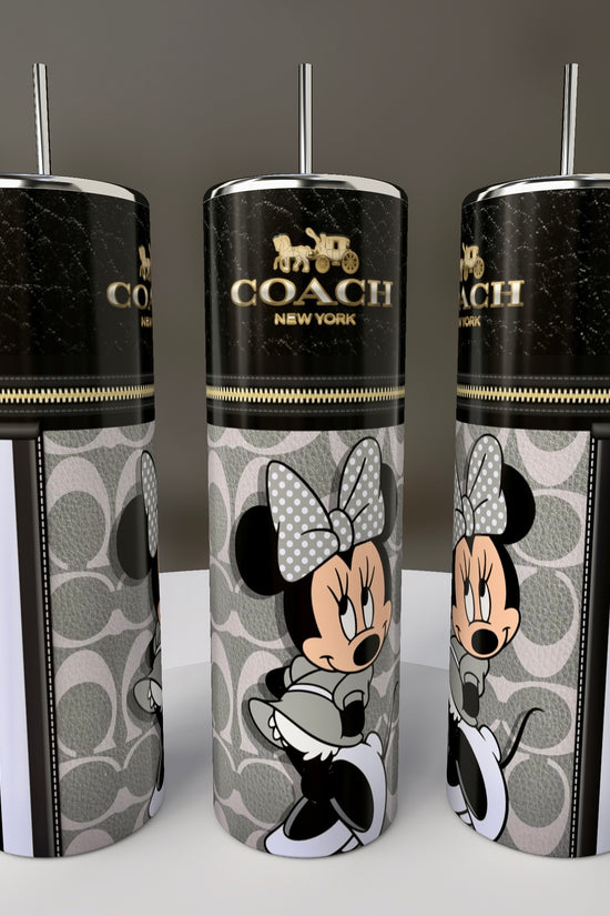 Minnie Mouse Coach Series 20oz Skinny Tumbler