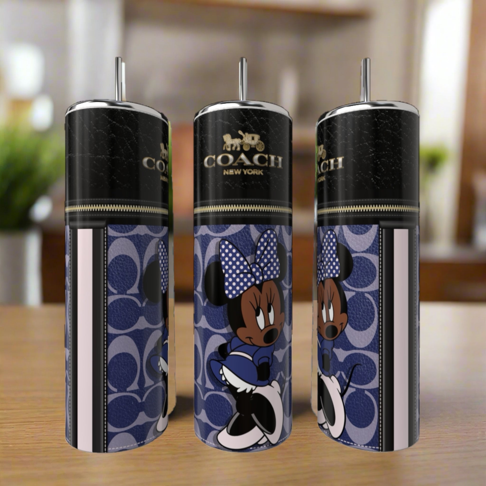 Minnie Mouse Coach Series 20oz Skinny Tumbler