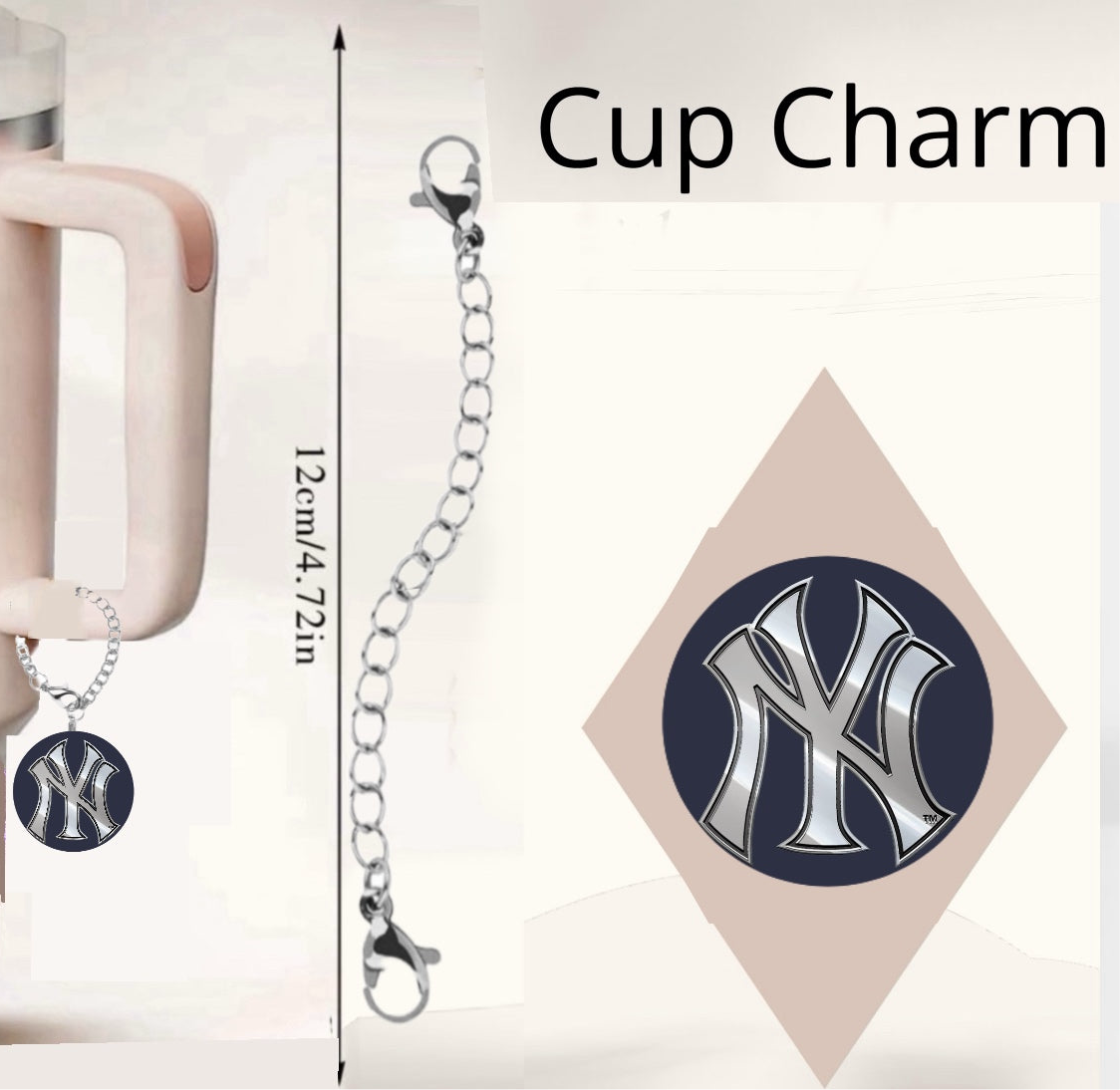NY Yankees Charm Dangle