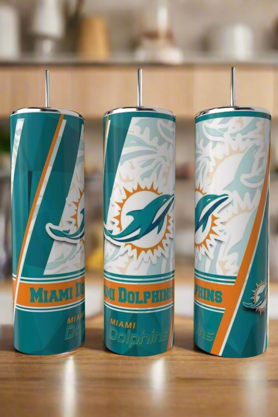 Miami Dolphins 20oz Skinny Tumbler