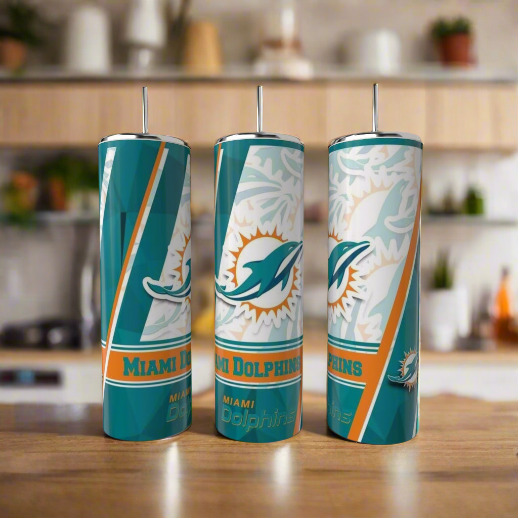 Miami Dolphins 20oz Skinny Tumbler