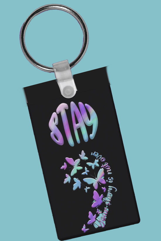 Semicolon Suicide Prevention Awareness Keychain