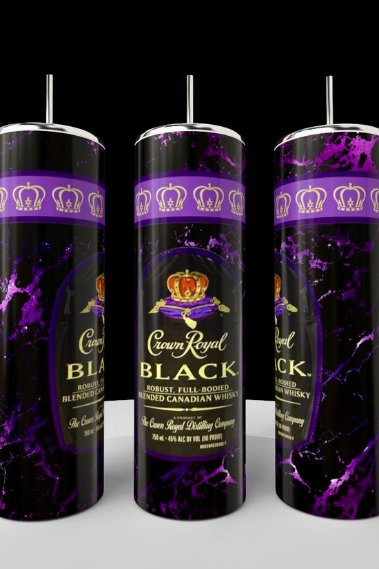 Crown Black 20oz Tumbler