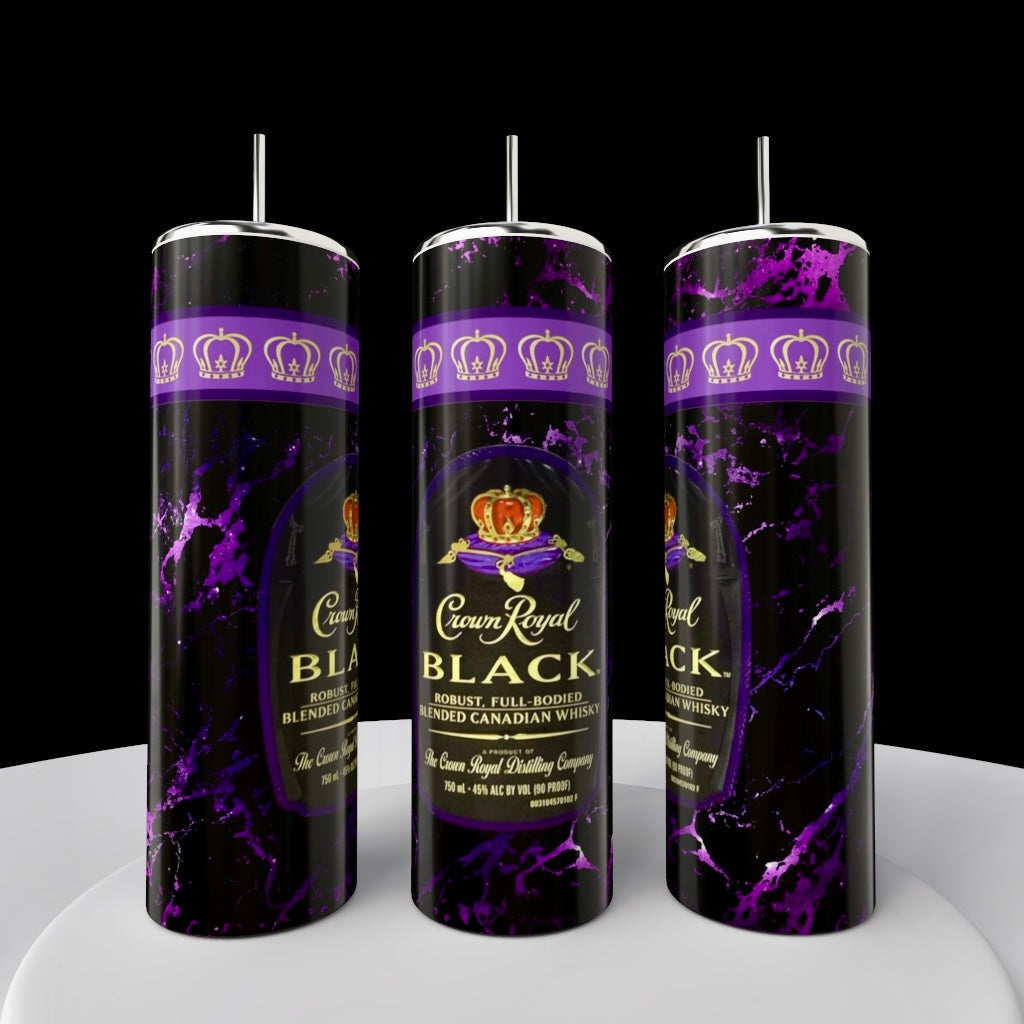 Crown Black 20oz Tumbler