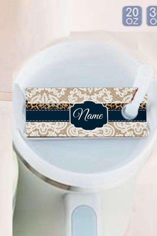 Custom Lace Stanley Lid Plate/Topper
