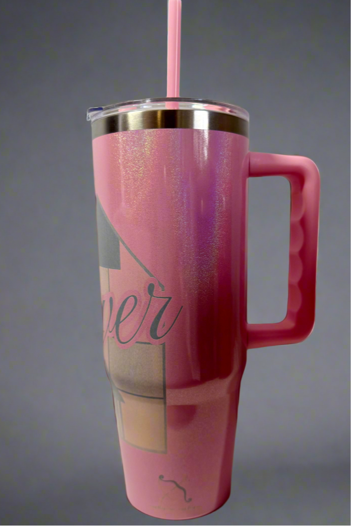 Lover House 40oz Taylor Swift Engraved Shimmer Tumbler