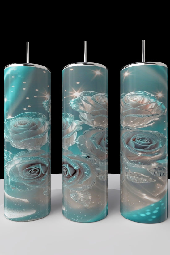 Glowing Roses 20oz Stainless Steel Tumbler