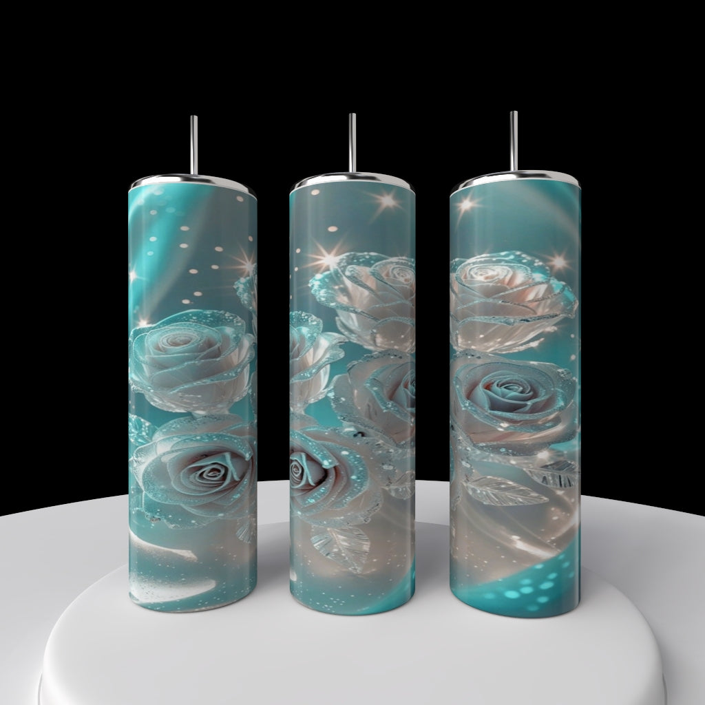 Glowing Roses 20oz Stainless Steel Tumbler