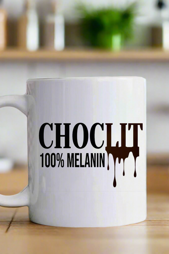 The Choc Lit Mug by Kreative Kreationz features 