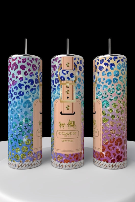 Coach Multicolor 20oz Skinny Tumbler