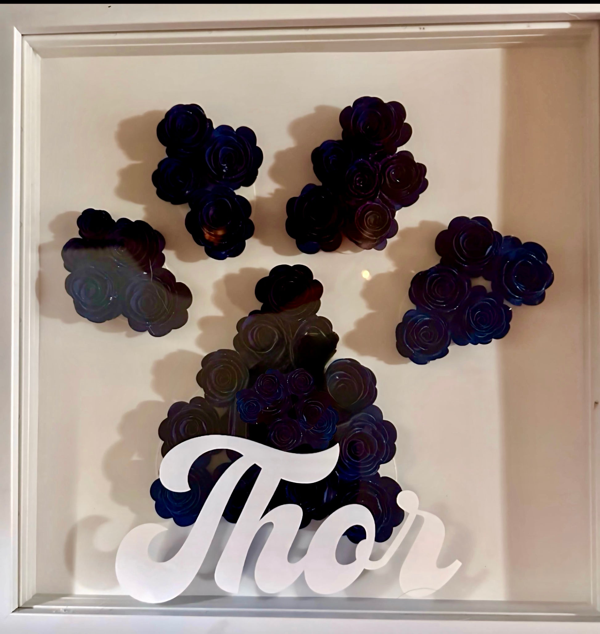 Paw Print Shadow Box | Personalized