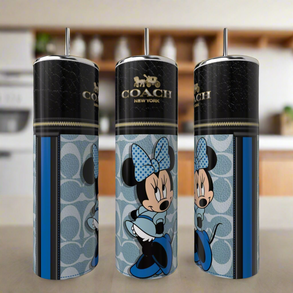 Minnie Mouse Coach Series 20oz Skinny Tumbler