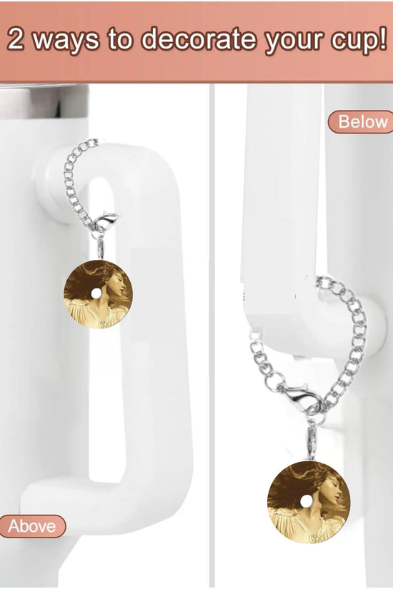 Taylor Swift Vinyl Charm Dangle | Cup Accessory