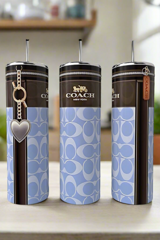 Coach Periwinkle 20oz Skinny Tumbler