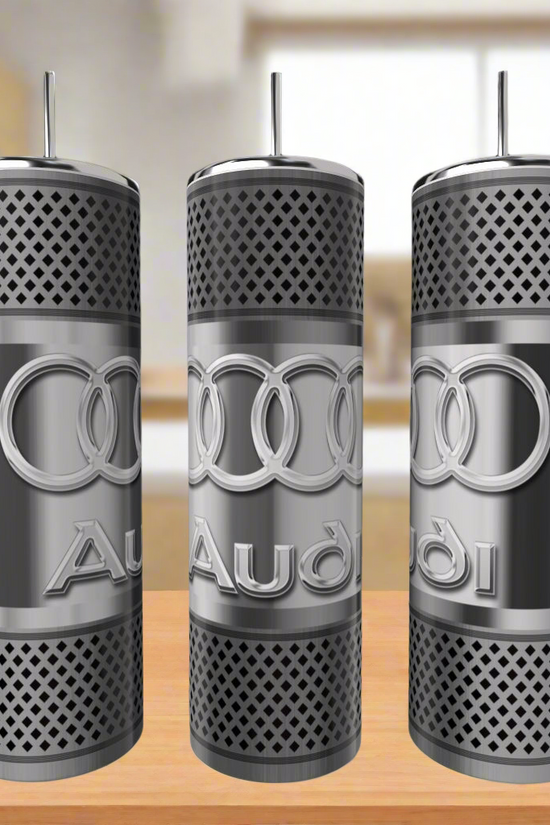 Car Enthusiast Silver Stainless Steel 20oz Tumbler