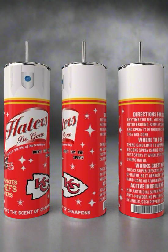 Chiefs Haters 20oz Skinny Tumbler