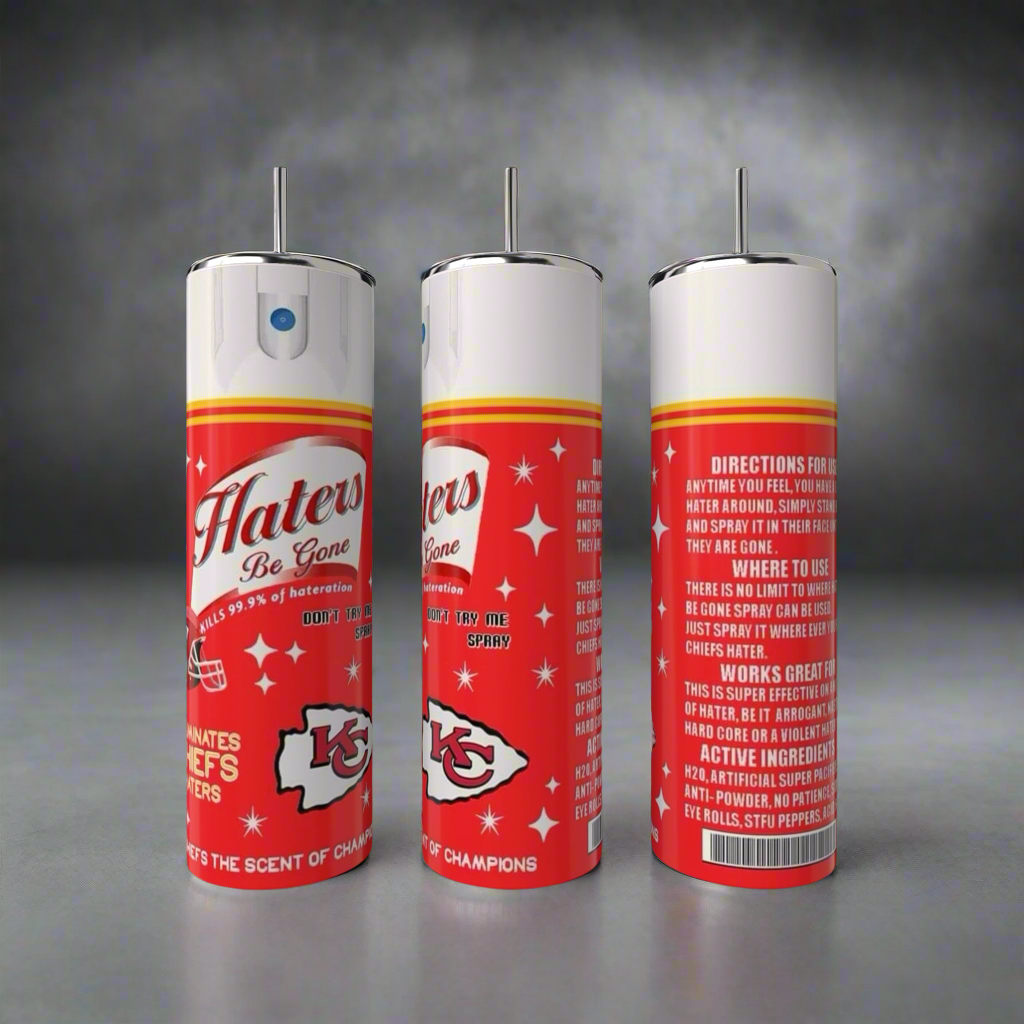 Chiefs Haters 20oz Skinny Tumbler