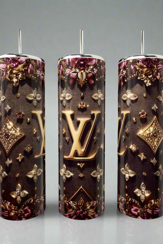 LV Purple & Gold 20oz Tumbler