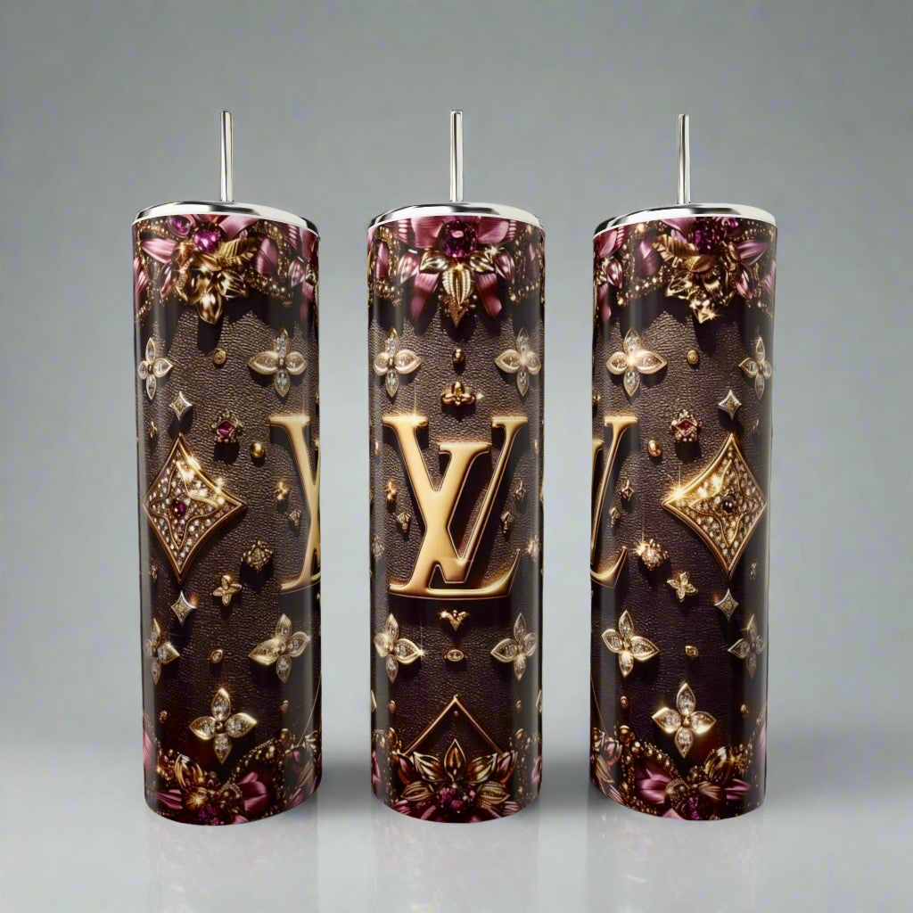 LV Purple & Gold 20oz Tumbler