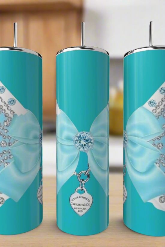Tiffany Lace Locket Wraparound 20oz Tumbler