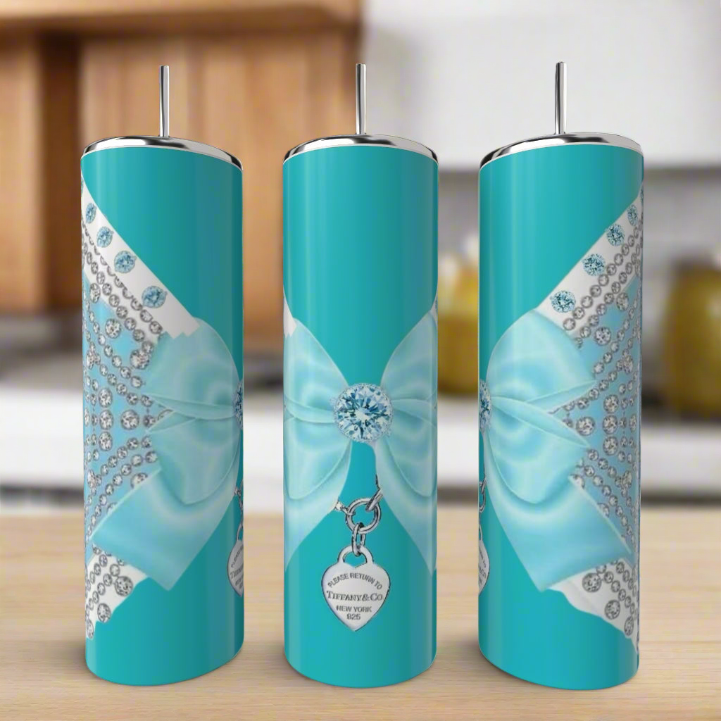 Tiffany Lace Locket Wraparound 20oz Tumbler