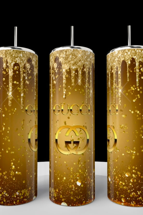 Gucci Gold 20oz Skinny Tumbler