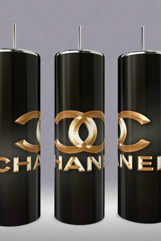 Chanel Gold 20oz Skinny Tumbler