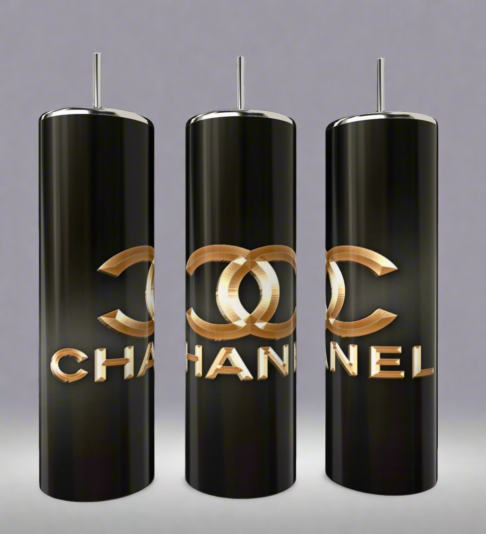 Chanel Gold 20oz Skinny Tumbler