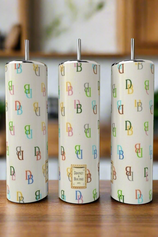 D&B -Multicolor | Beige 20oz Tumbler