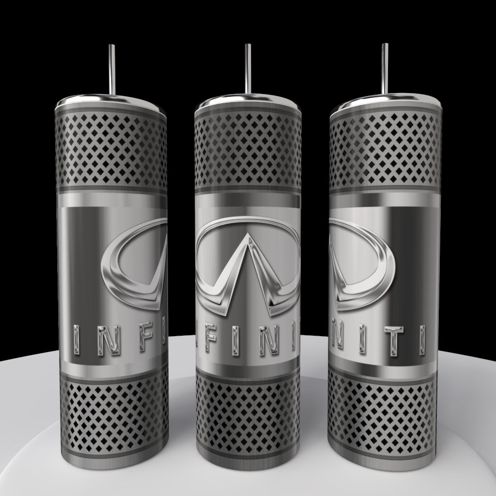 Car Enthusiast Silver Stainless Steel 20oz Tumbler