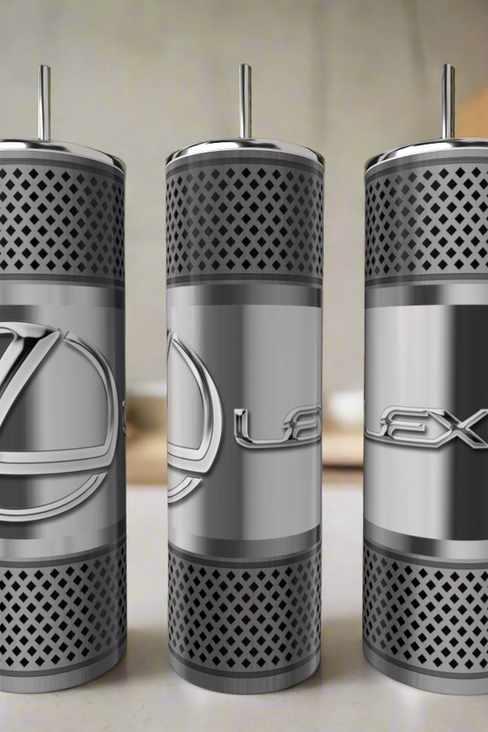 Car Enthusiast Silver Stainless Steel 20oz Tumbler